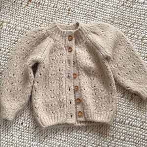 Rylee + Cru Tulip cardigan Sweater in sand